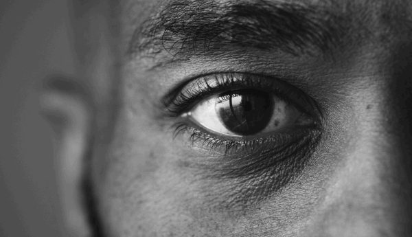 Closeup of an eye of a man